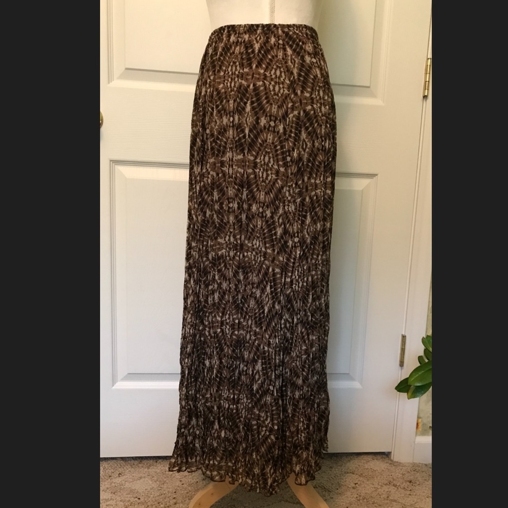 Ruby Rd. Earthy Patterned Maxi Skirt - Picture 4 of 4